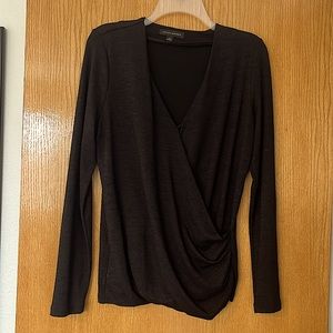 Banana Republic Black Surplice Sweater